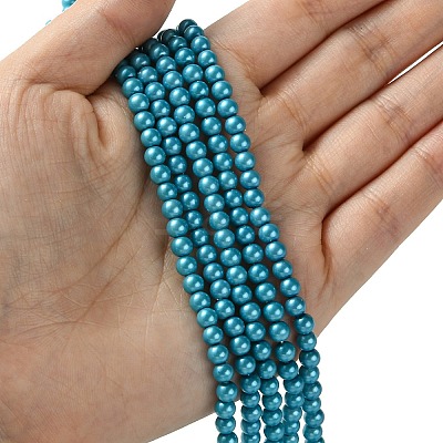 Grade A Glass Pearl Beads LS-HY-J001-4mm-HX024-1