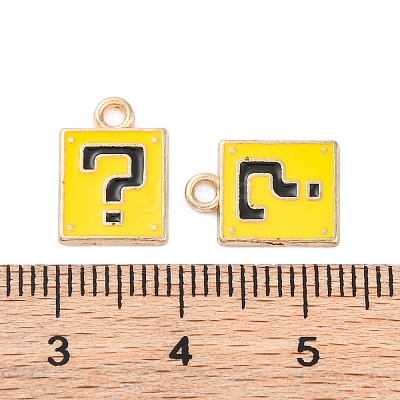 Alloy Enamel Charms ENAM-Q001-08G-02-1
