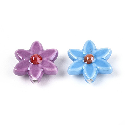 Handmade Porcelain Beads X-PORC-N008-10-01-1
