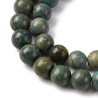 Natural Shoushan Jade Beads Strands G-L624-A01-8mm-1