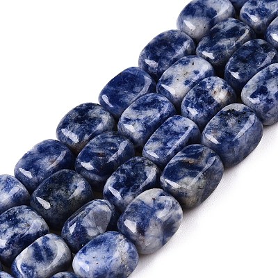Natural Blue Spot Jasper Beads Strands G-T138-101-1