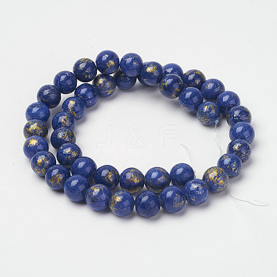 Natural Mashan Jade Beads Strands G-P232-01-G-10mm-1