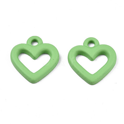 Spray Painted Alloy Charms PALLOY-T075-120A-RS-1