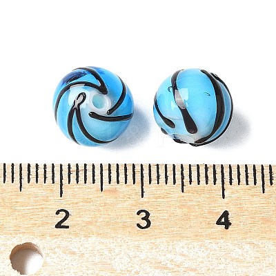 Handmade Transparent Lampwork Beads BLOW-D300-08H-1