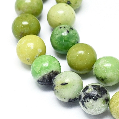 Natural Serpentine Beads Strands G-F576-01-6mm-1