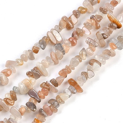 Natural Sunstone Beads Strands G-G0003-B47-1