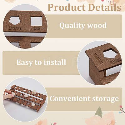 1 Set 3-Tier Wooden Dice Organizer Display Riser Racks ODIS-BC0001-15-1