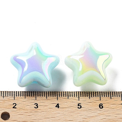 UV Plating Acrylic Beads X-MACR-K357-10J-1