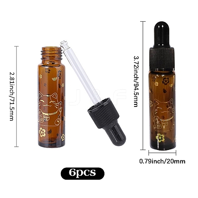 6Pcs Rubber Dropper Bottles MRMJ-DJ0001-40-1