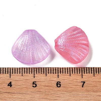 Luminous Transparent Acrylic Beads OACR-G033-06E-1