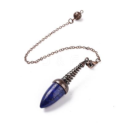 Natural Lapis Lazuli Dowsing Pendulums G-L524-06R-01-1