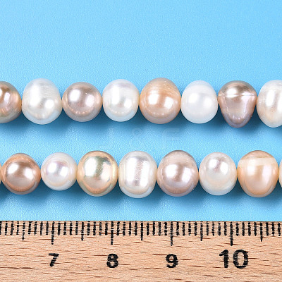 Natural Cultured Freshwater Pearl Beads Strands PEAR-N013-07F-01-1