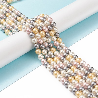 Shell Pearl Bead Strands LS-BSHE-L017-17-1