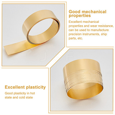 Brass Sheets Rolls AJEW-WH0606-003A-1