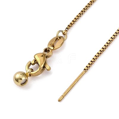 Ion Plaing(IP) 304 Stainless Box Chain Necklaces X-NJEW-Q003-03G-1