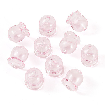 10Pcs Glass Bead Caps for Wind Chimes Making GLAA-BY0001-05E-1