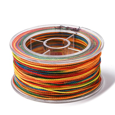 Segment Dyed Waxed Polyester Cord YC-C003-02E-1
