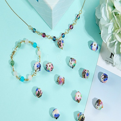 5Pcs Handmade Lampwork Beads LAMP-SZ0001-49C-1