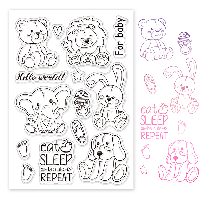 PVC Plastic Stamps DIY-WH0167-56-384-1
