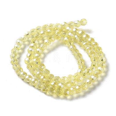 Electroplate Glass Bead Strands EGLA-R015-4mm-26-1