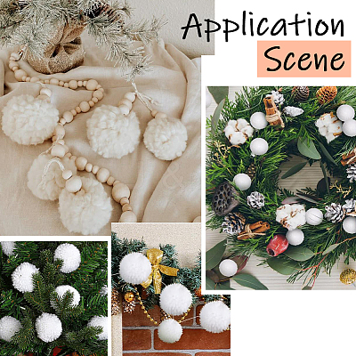 24Pcs Wool Soft Pompom Ball DIY-SC0031-31A-03-1