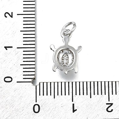Brass Micro Pave Cubic Zirconia Pendants KK-K400-41P-1