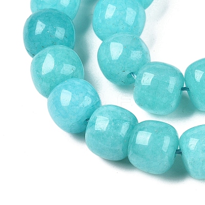 Dyed Natural White Jade Beads Strands G-T138-S10-1