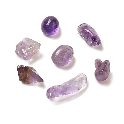 Natural Amethyst Chip Beads G-Q193-02C-1