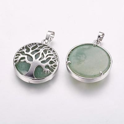 Natural & Synthetic Mixed Stone Pendants G-E388-P-1