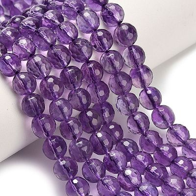 Natural Amethyst Beads Strands G-H329-D01-6mm-1