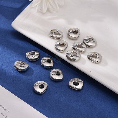 Letter Slider Beads for Watch Band Bracelet Making ALRI-O012-D-NR-1