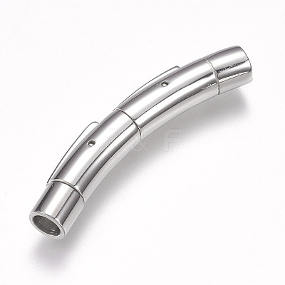 Tarnish Resistant 304 Stainless Steel Bayonet Clasps STAS-O114-053P-A-1
