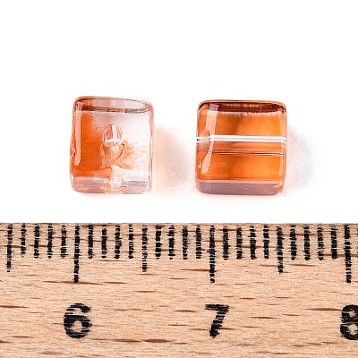 Baking Paint Transparent Glass Beads X1-DGLA-N005-01A-08-1