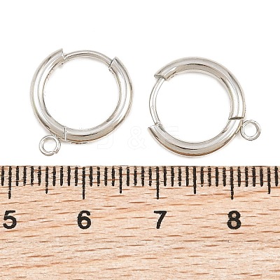 Brass Hoop Earring Findings KK-CBA8A92-01P-1
