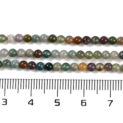 Natural Indian Agate Bead Strands X-G-A130-3mm-K12-1