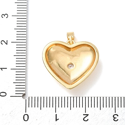 Valentine's Day Brass Micro Pave Cubic Zirconia Pendants CU-H001-02A-G-1