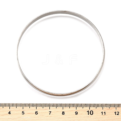 304 Stainless Steel Plain Bangles for Women BJEW-V004-02B-P-1