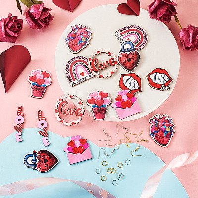 DIY Valentine's Day Earring Making Kit DIY-TA0006-51-1