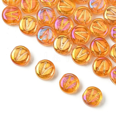 Electroplate Glass Beads EGLA-YW0005-01V-1
