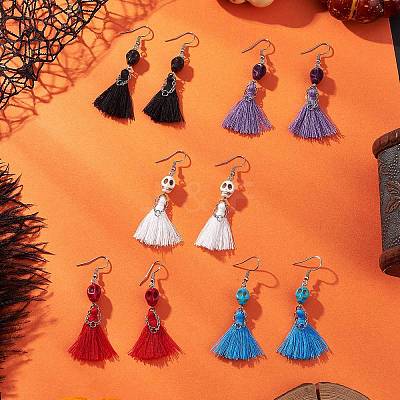 304 Stainless Steel Dangle Earrings EJEW-JE06551-1