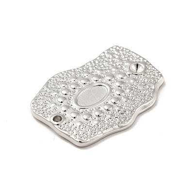 Tarnish Resistant 304 Stainless Steel Pendant Cabochon Settings STAS-I197-004P-1