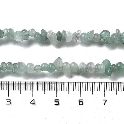 Natural Supper 7 Rutilated Quartz Chip Beaded Necklaces for Men Women NJEW-G159-01G-1
