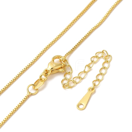 Brass Box Chain Necklace Making NJEW-B119-04G-1