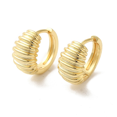 Brass Hoop Earrings for Women EJEW-P292-11A-G-1