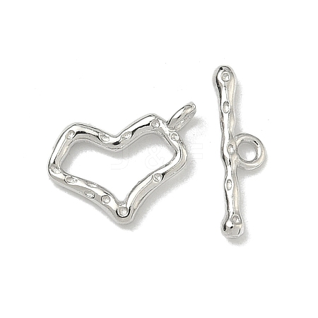 925 Sterling Silver Toggle Clasps STER-A051-01B-P-1