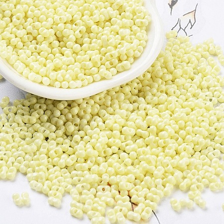 Baking Paint Glass Seed Beads SEED-A033-05E-1