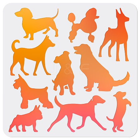 PET Hollow Out Drawing Painting Stencils DIY-WH0402-061-1