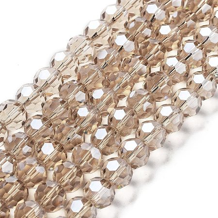 Electroplate Transparent Glass Beads Strands LS-EGLA-A035-T10mm-A22-1