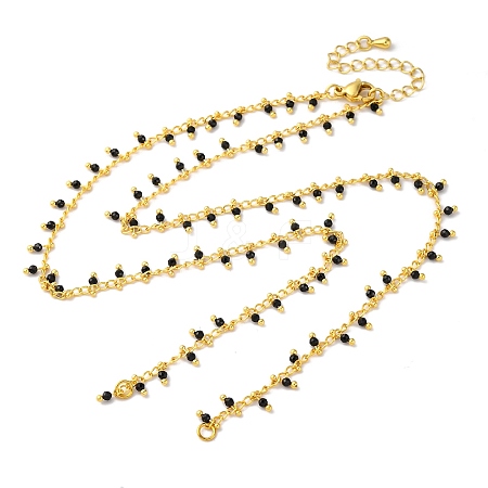 Brass Cable Chain Necklace Making KK-K337-12G-02-1