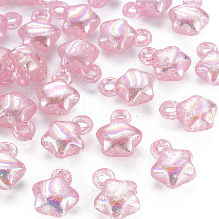 Transparent Crackle Acrylic Pendants LS-MACR-S373-63-L05-1